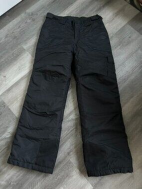 Columbia Youth Ski Snow Pants 14/16 Black Insulated Winter Pants